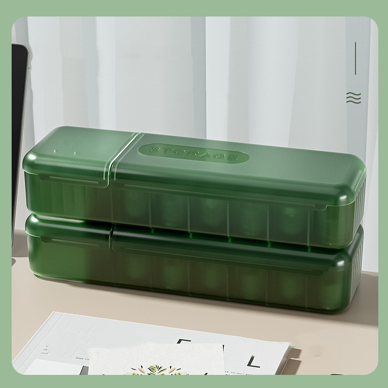dt825 Desktop data cable storage box cord phone charger charging line sorting Partitioned with