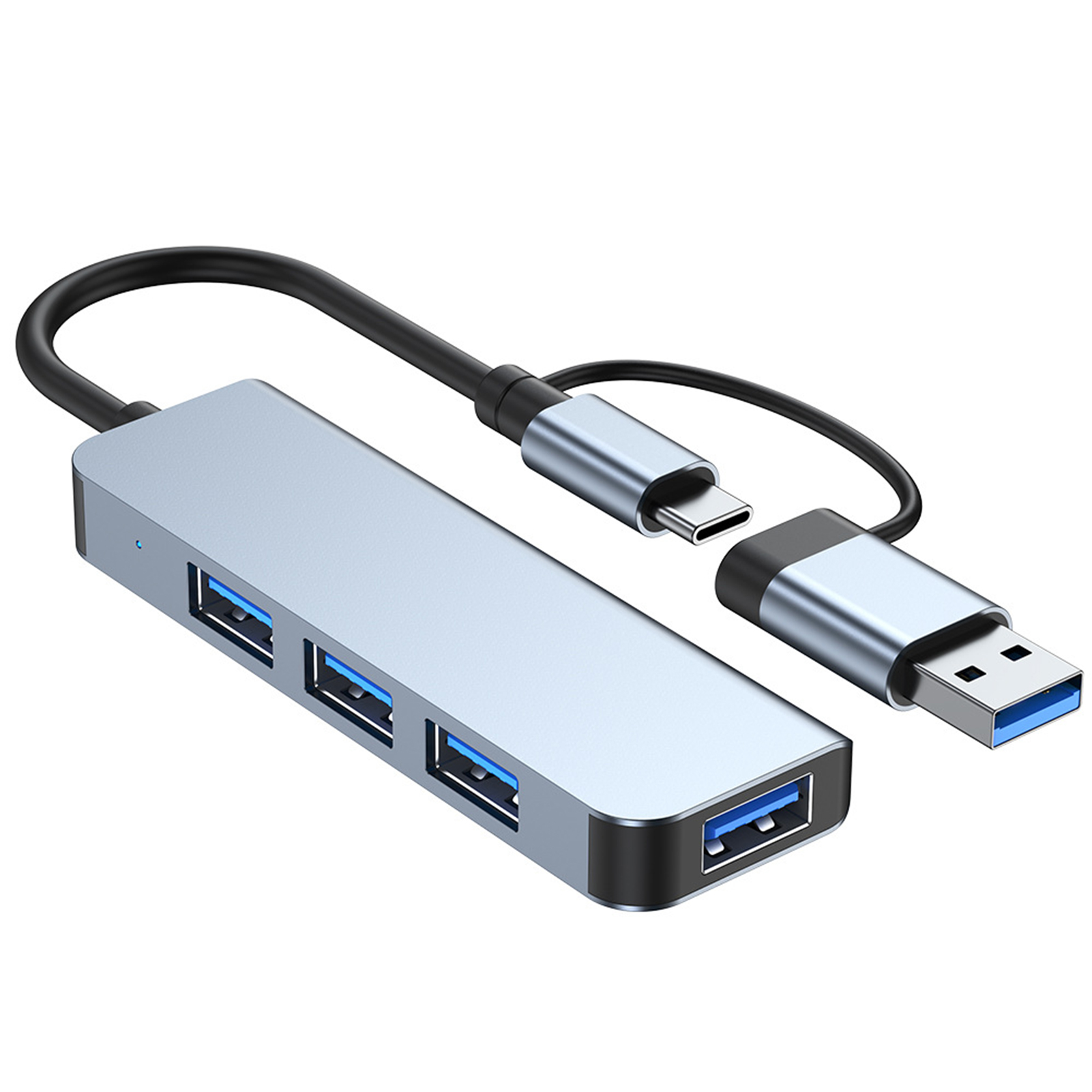 shuyuetuiwo Usb-c Docking Station Usb-c Hub for Data Relocation Fast Data Transfer Usb-c Hub for Macbook 4-port Usb3.0/type-c Docking Station High Speed 5gbps Compatible with Flash Drive