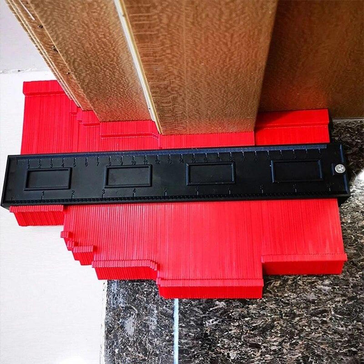 Thước sao chép hình dạng đa năng, thước đo góc cạnh đường viền 25cm