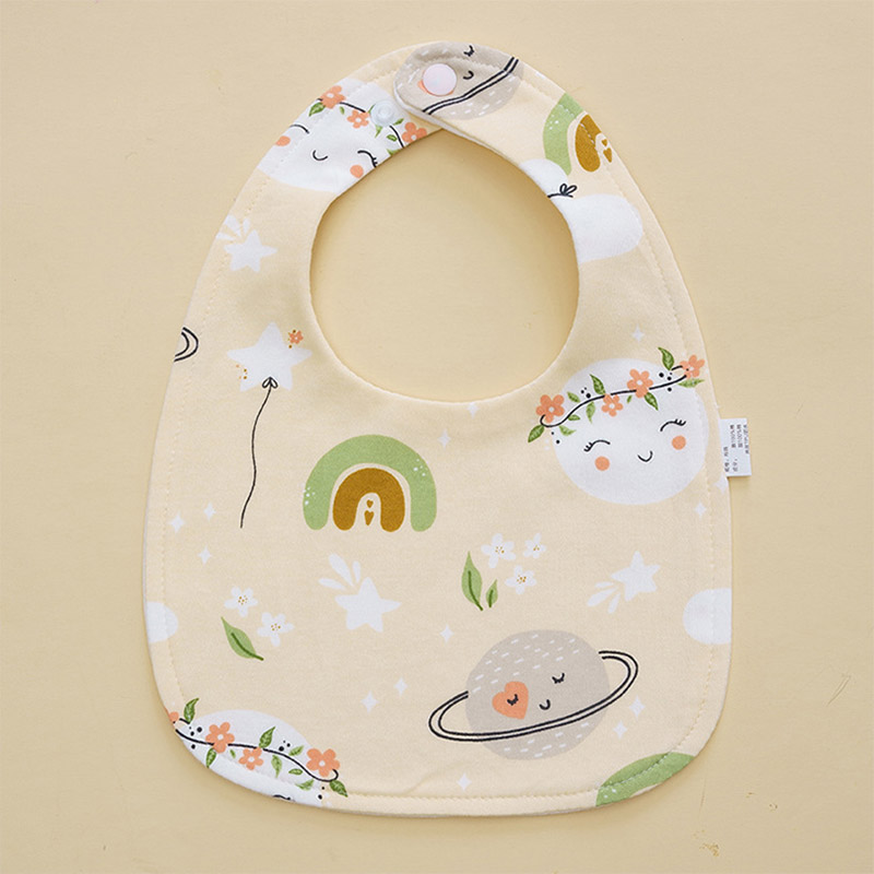 YADOU Baby cotton U-shaped neck bib, newborn bib and mouth towel, male and female baby waterproof spit-up bib