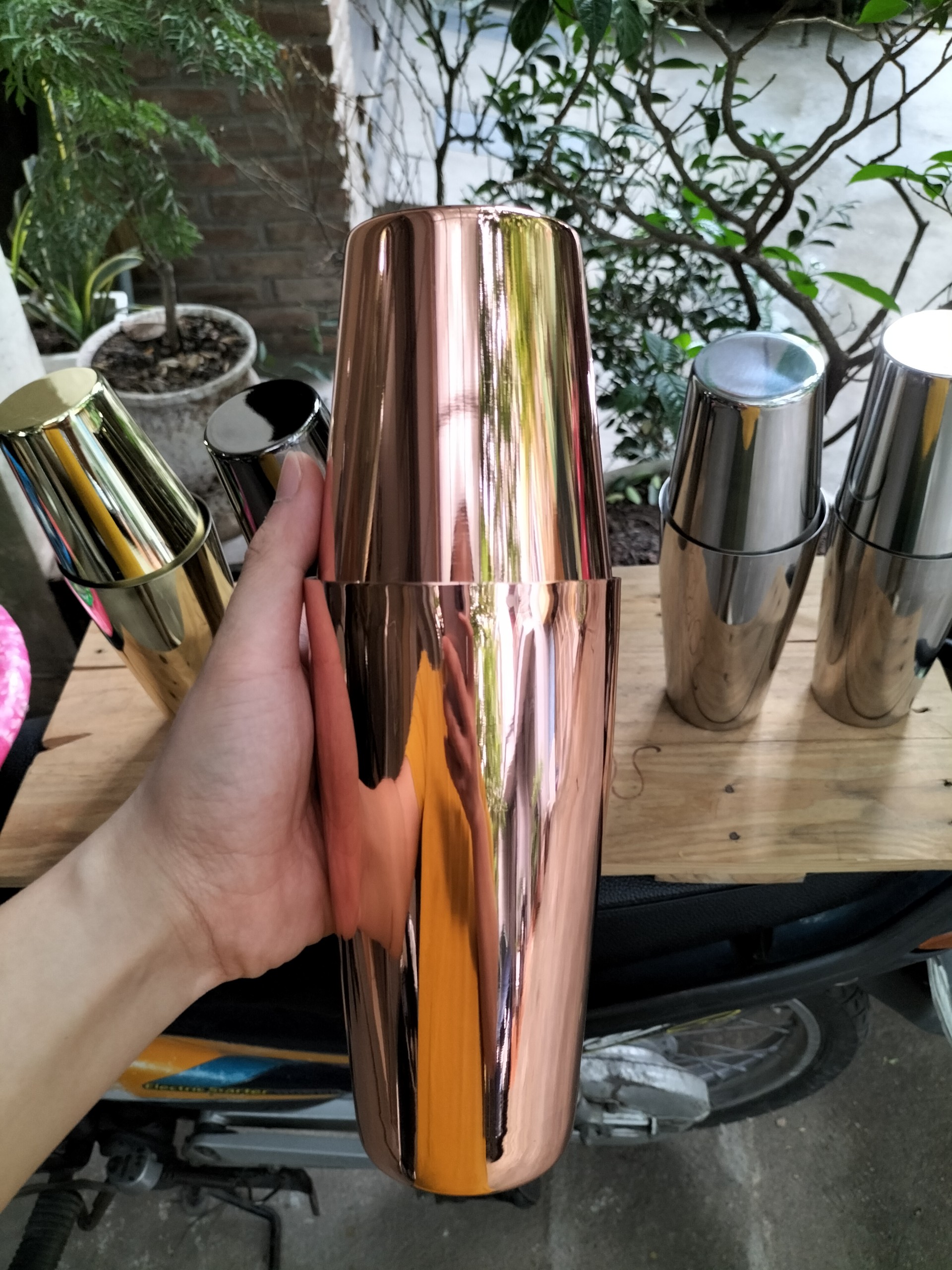 Bình Lắc Pha Chế 2 Mảnh, Boston Shaker Chất liệu Inox 2 Đáy
