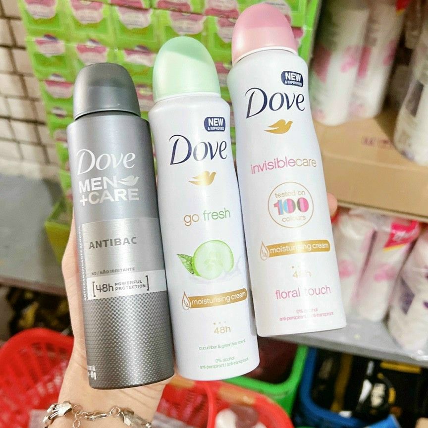 Xịt khử mùi Dove nam nữ 150ml
