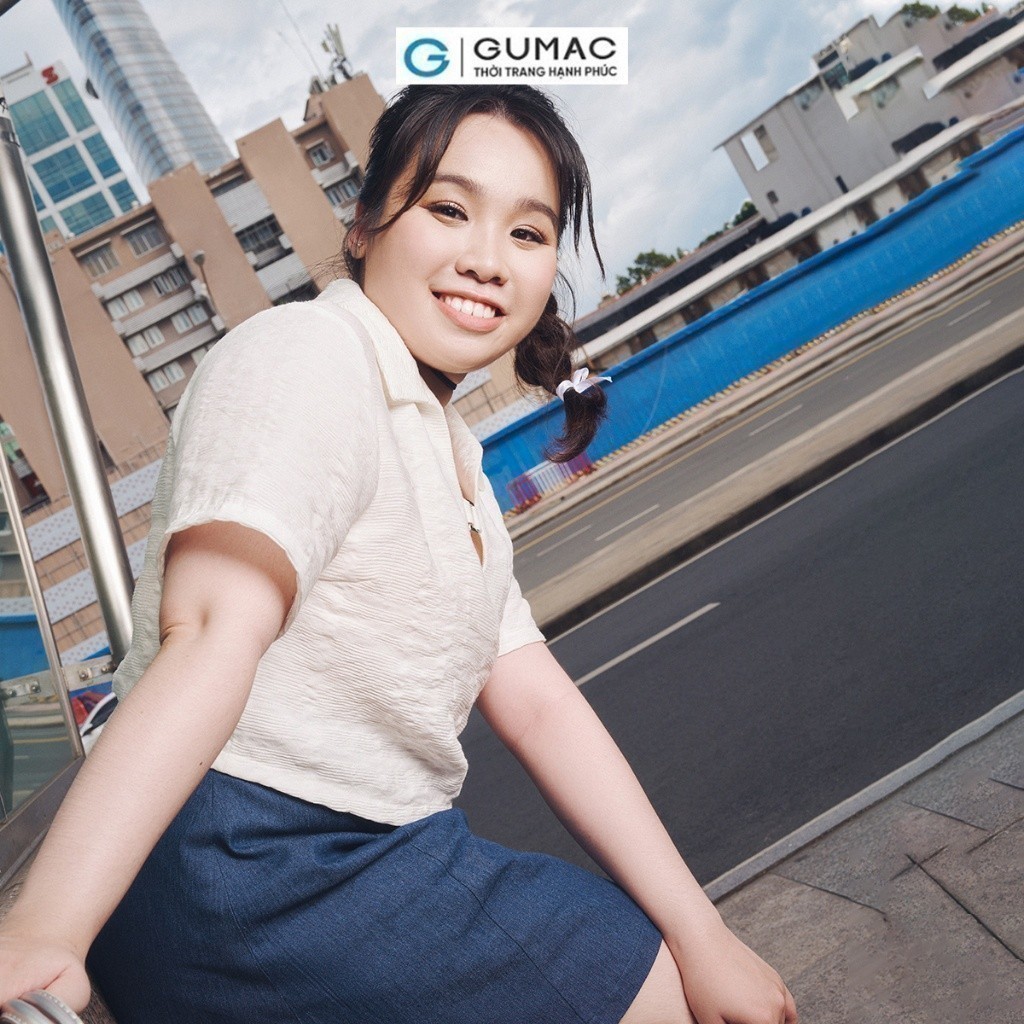 [CHỈ 20.9 |Voucher 5-15% đơn 119K] Áo kiểu bigsize cổ sơ mi thời trang GUMAC AD10044