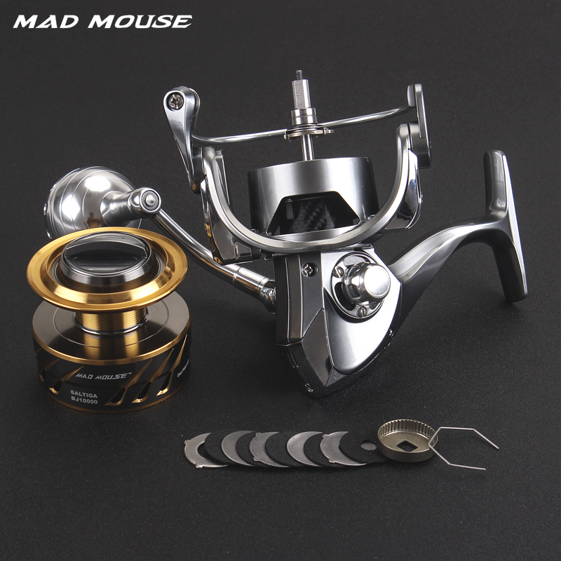 リール MAD MOUSE SALTIGA 10000HG Japan Quality MADMOUSE SALTIGA BJ 4000 /6000/10000 Spinning