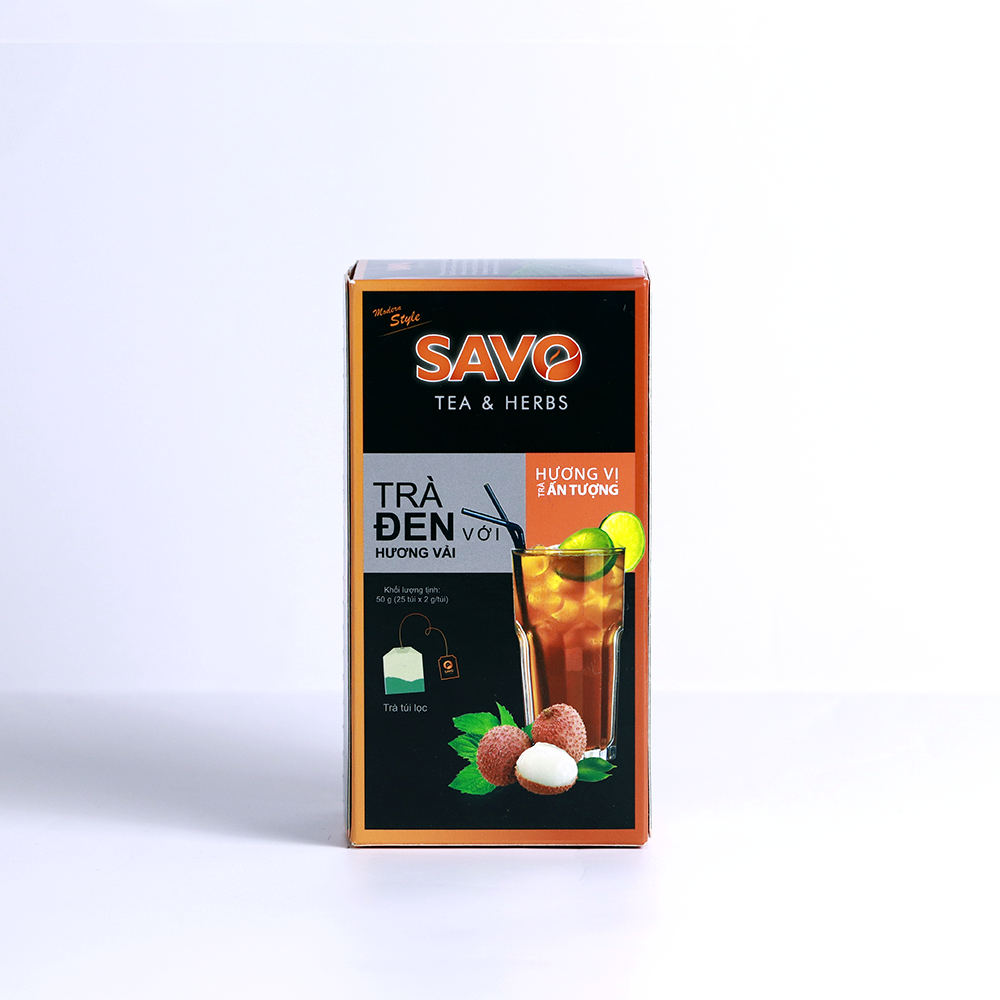 SAVO TRÀ TÚI LỌC - VỊ VẢI (Hộp 25 túi)