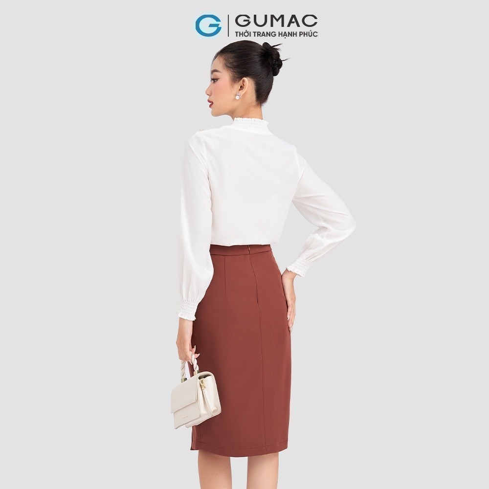 [15 - 17.6 |Voucher 8-15%] Váy bút chì vạt đắp GUMAC VD03001