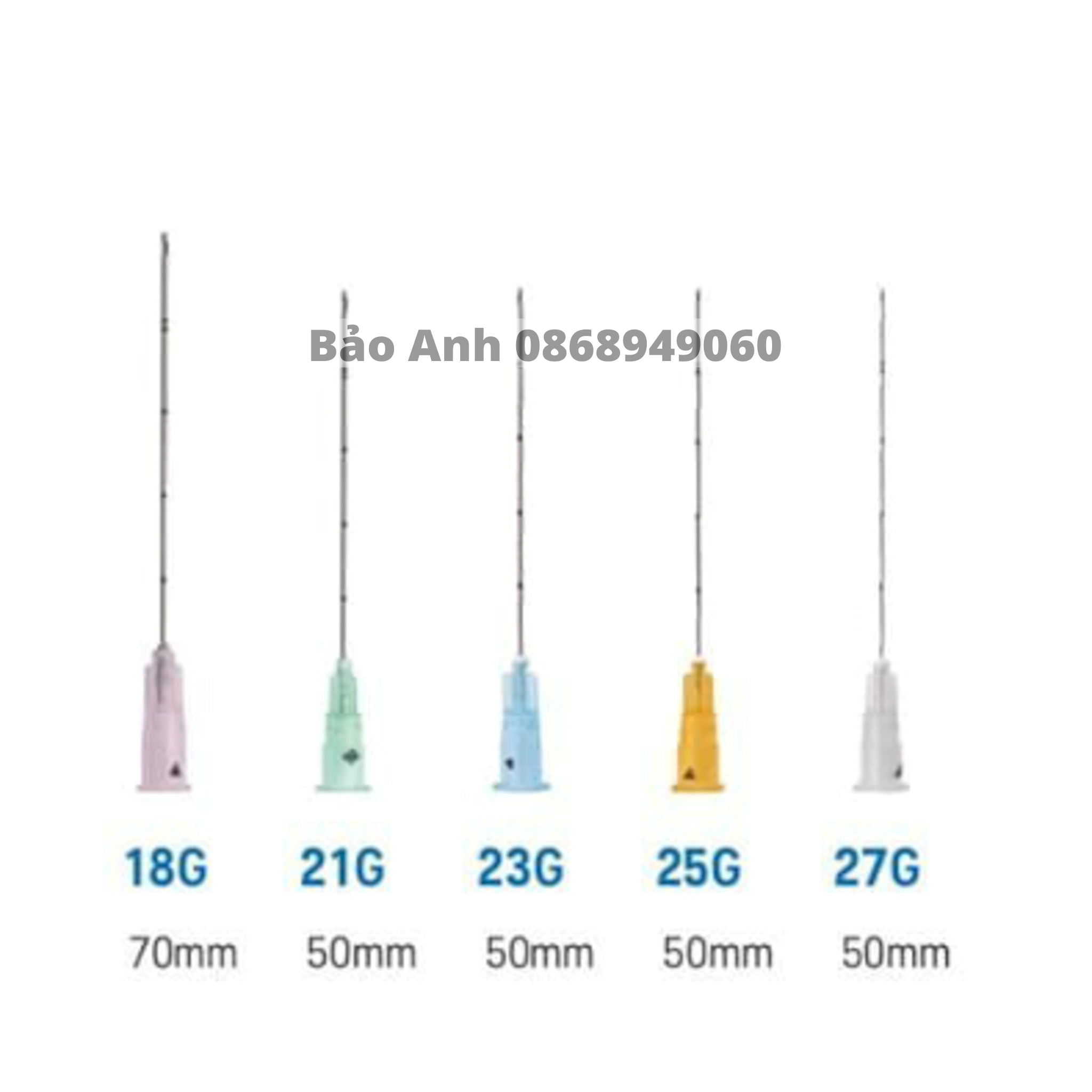Đầu kim cannula các size(16-21-22-23-25-27) - 1 kim