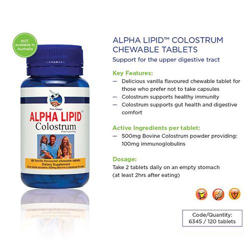 Sữa non ALPHA LIPID COLOSTRUM Capsules 60 VIÊN (hàng Newzealand)