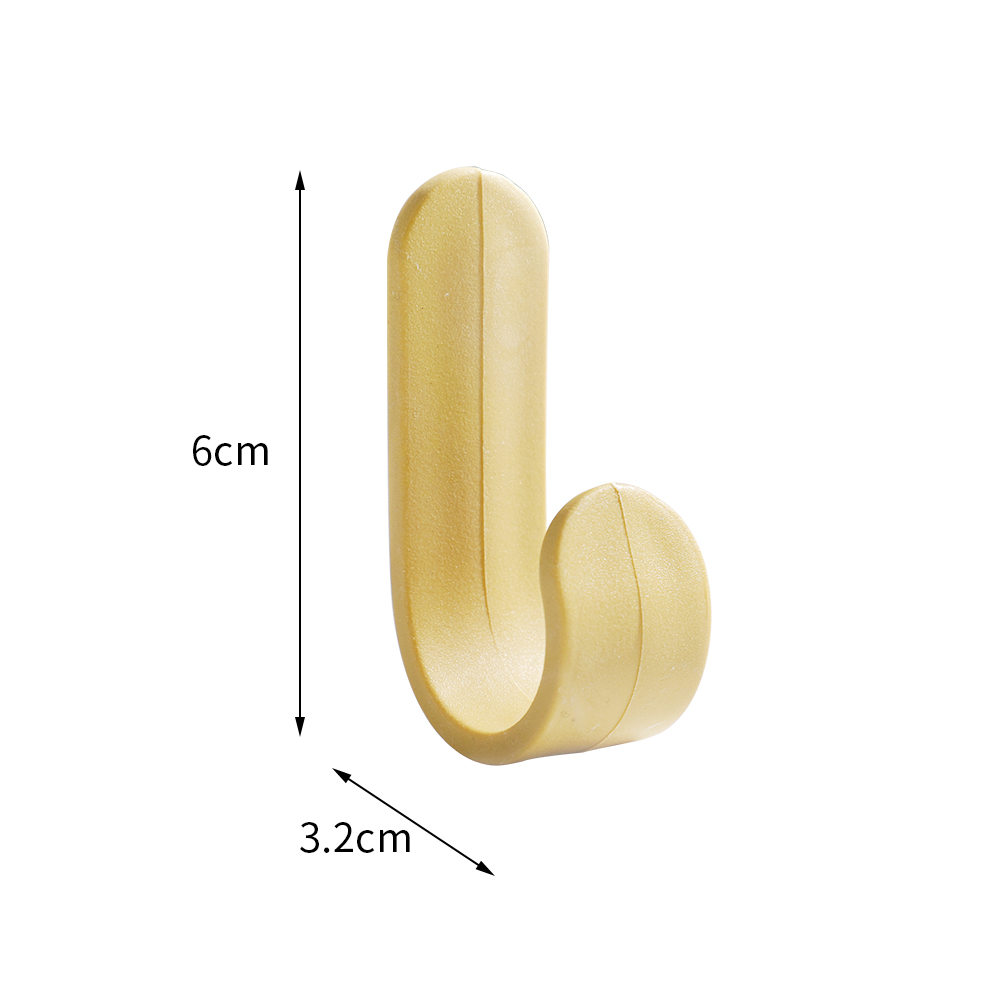 Móc Treo Tường Màu Kẹo Hình Chữ J/Móc Treo Cửa Tự Dính/Móc Treo Tường Không Đinh Cho Nhà Bếp Phòng Tắm Văn Phòng