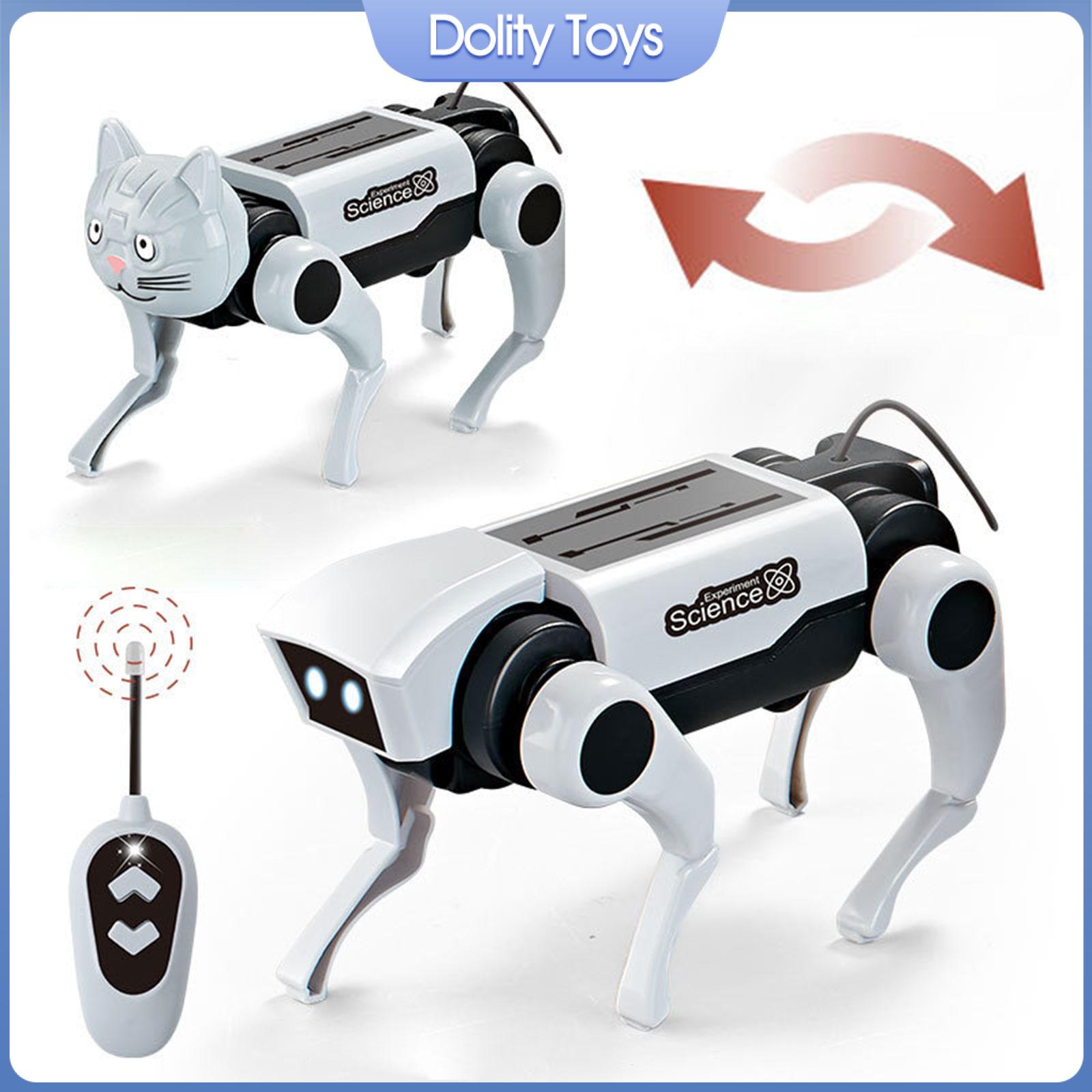 Dolity Robot Dog Toy Self Install Educational Toy Robotical Dog Mechanical Model Assembly Puzzle for Teens Adults Decoration Gift