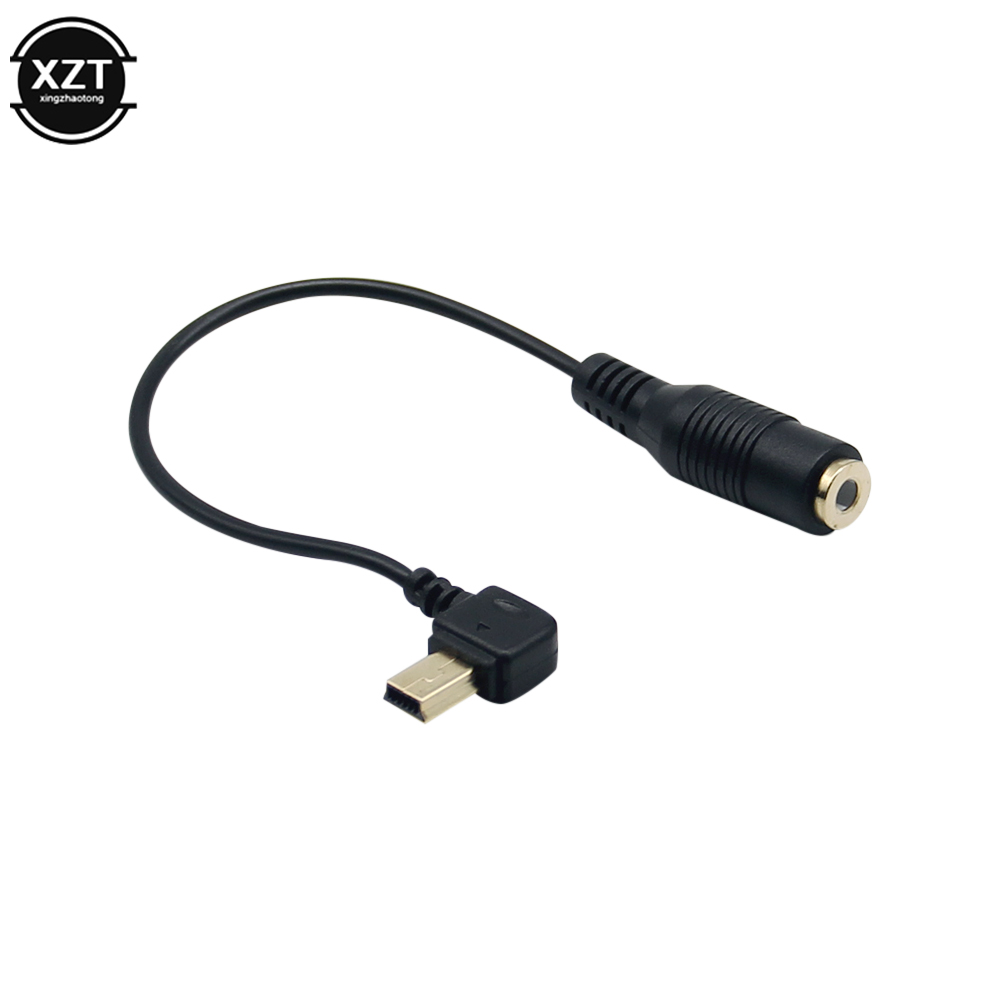 3.5mm Microphone Mini Usb External Mic Audio Adapter Transfer Cable Wire For Hero 4 3 Action Camera Accessories. 