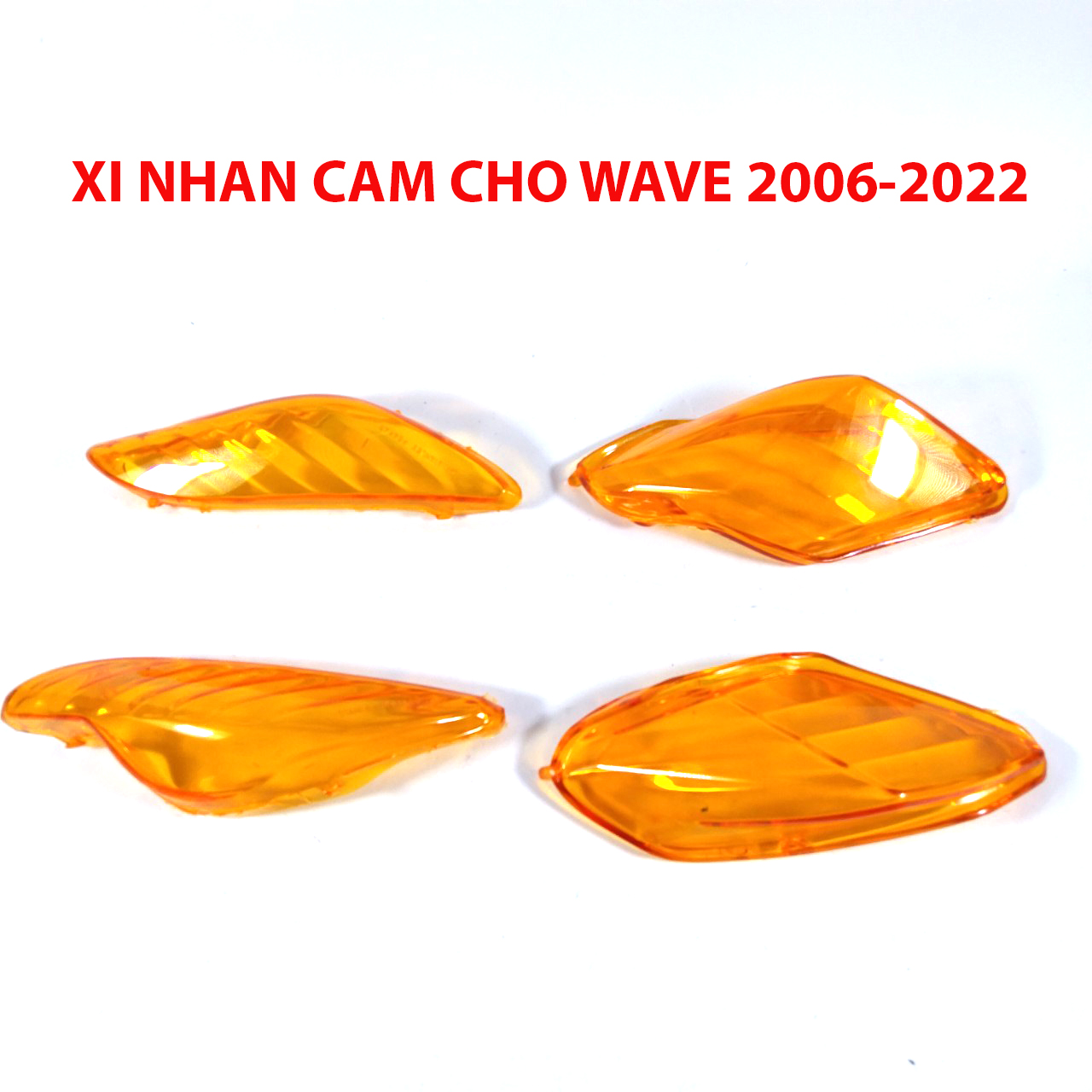 Bộ 4 nắp xinhan Cam trước-sau cho Wave 50cc-100cc-110cc