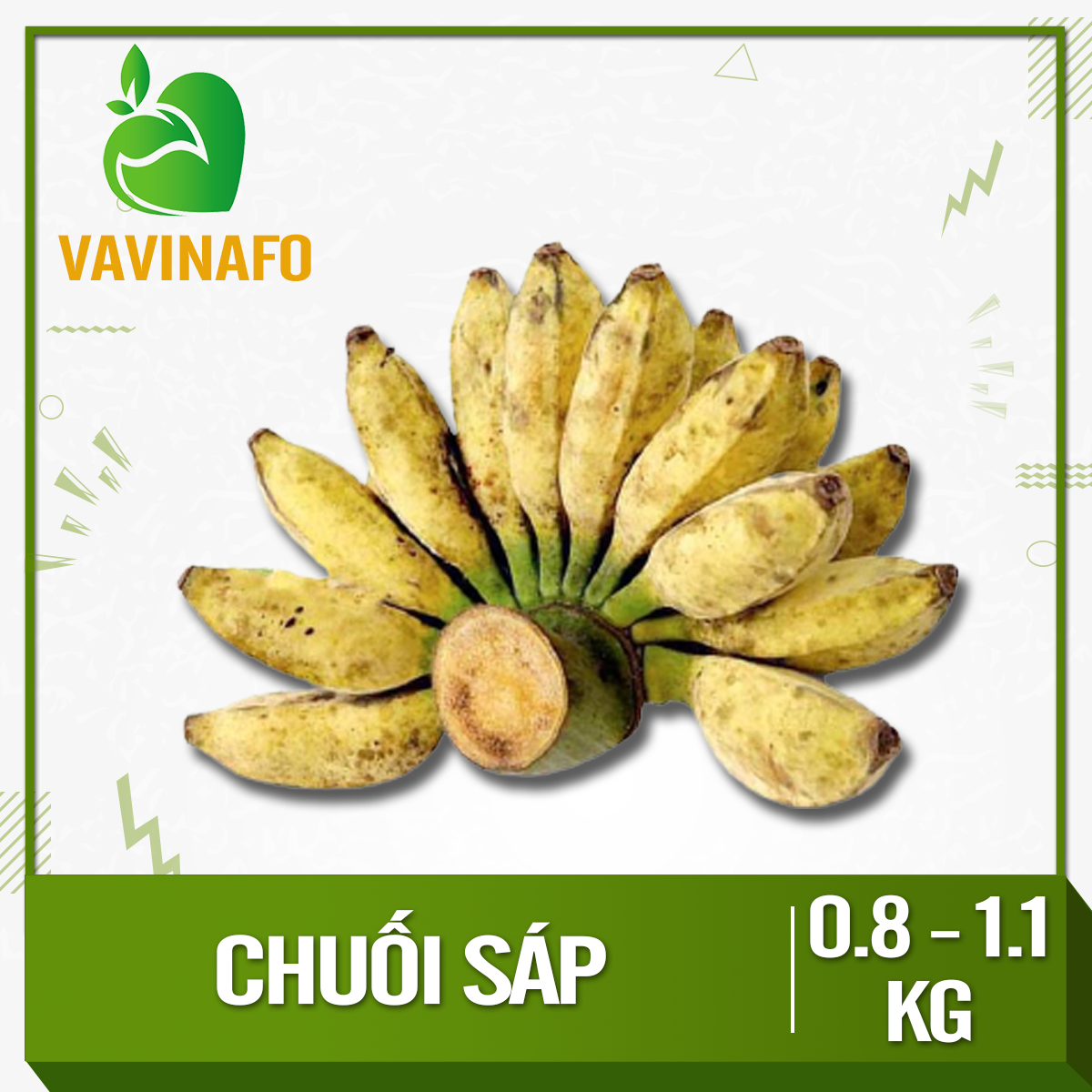 HCM - Chuối sáp Bến Tre (Giao xanh/chín ngẫu nhiên tùy đợt hàng) - [Giao nhanh TPHCM]