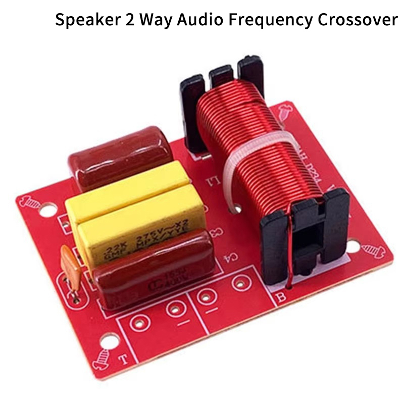 80W 2 Way Crossover Filters Module HiFi Speaker Treble Bass Dual Frequency Divider Crossover For DIY Home Video Audio Speaker MAOQIAN. 