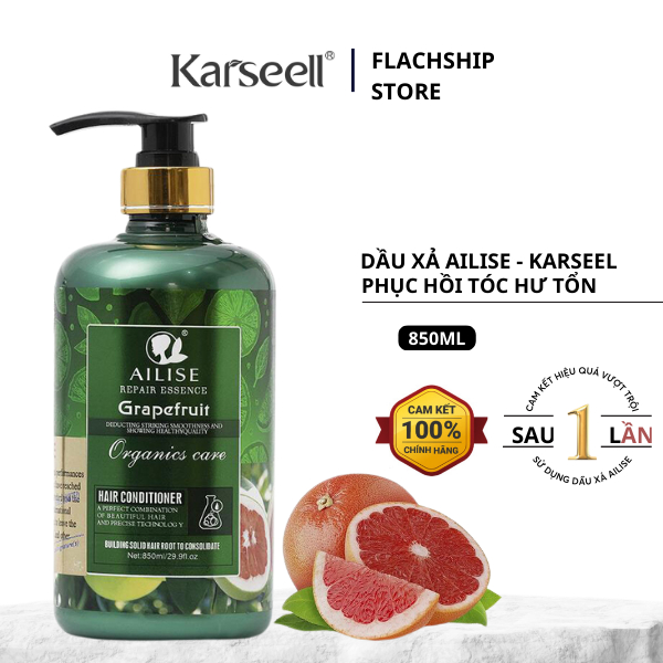 Dầu gội xả phục hồi chống rụng, kích mọc tóc tinh chất bưởi AILISE Grapefruit 850ML