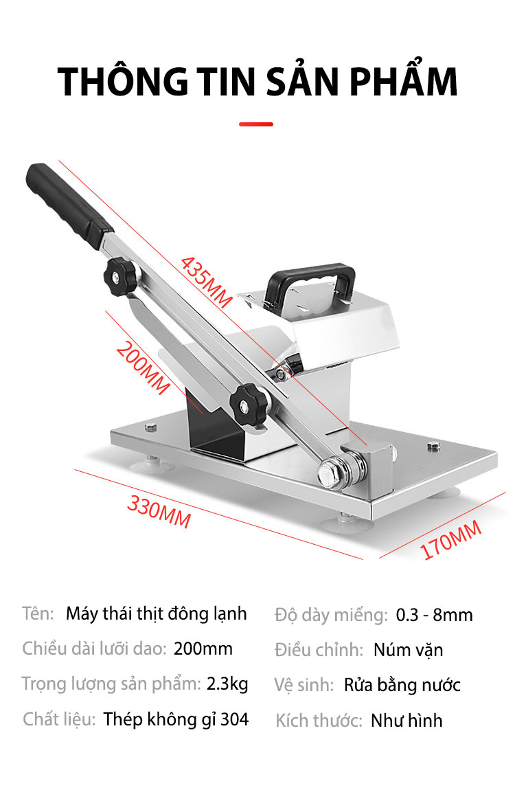 Máy Thái Thịt Đông Lạnh, Dao Cắt Thịt Làm Bếp Đa Năng ( ẢNH THẬT )