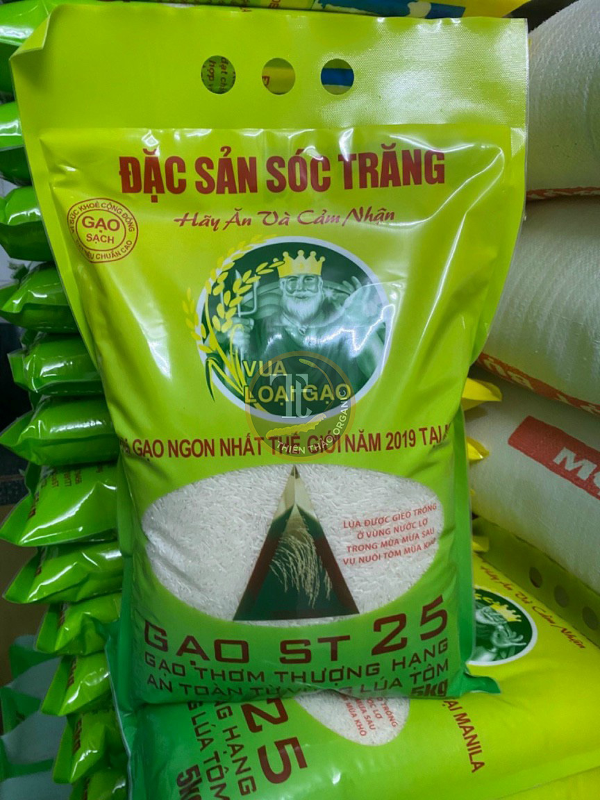 Gạo ST25 gạo gạo ngon nhất thế giới Thiên Thảo Organic