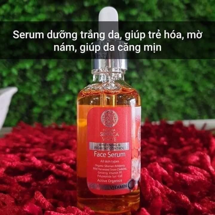 Serum Siberica dưỡng trắng sáng da, se khít lỗ chân lông.