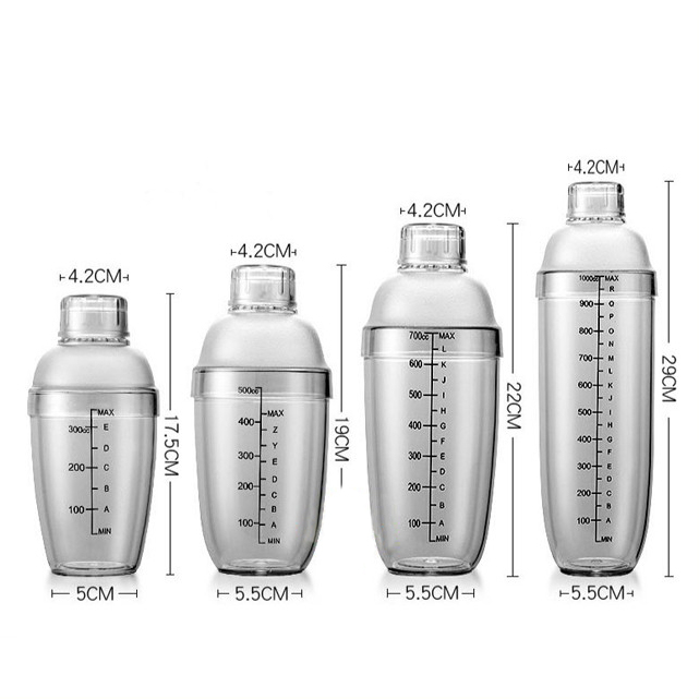 Bình lắc Cocktail Shaker 350ml ,530ml, 700ml, 1000ml