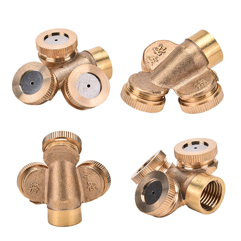 Rayua Adjustable Brass Spray Misting Nozzle Garden Sprinklers Irrigation Fitting