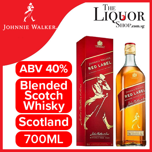 Johnnie Walker Red Label Blended Scotch Whisky ABV 40 700ml (Fast
