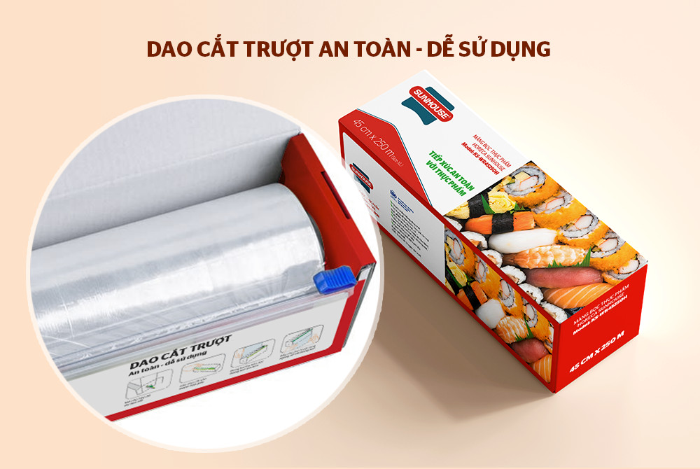 Màng bọc thực phẩm Horeca SUNHOUSE 100 MÉT