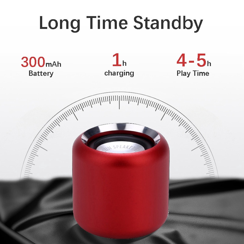 Super-mini Portable Bluetooth Speaker Best Sound Bass Remote Shutter Control Small Wireless Speaker Boombox for iPhone Xiaomi