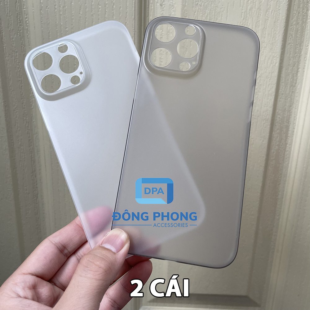 Combo 2 Ốp Lưng Trong Nhám Unibody iPhone 13 Pro Max Siêu Mỏng