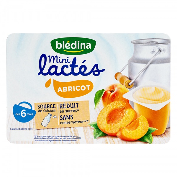 Sữa chua nguội bledina lactes pháp cho bé ăn dặm từ 6m+