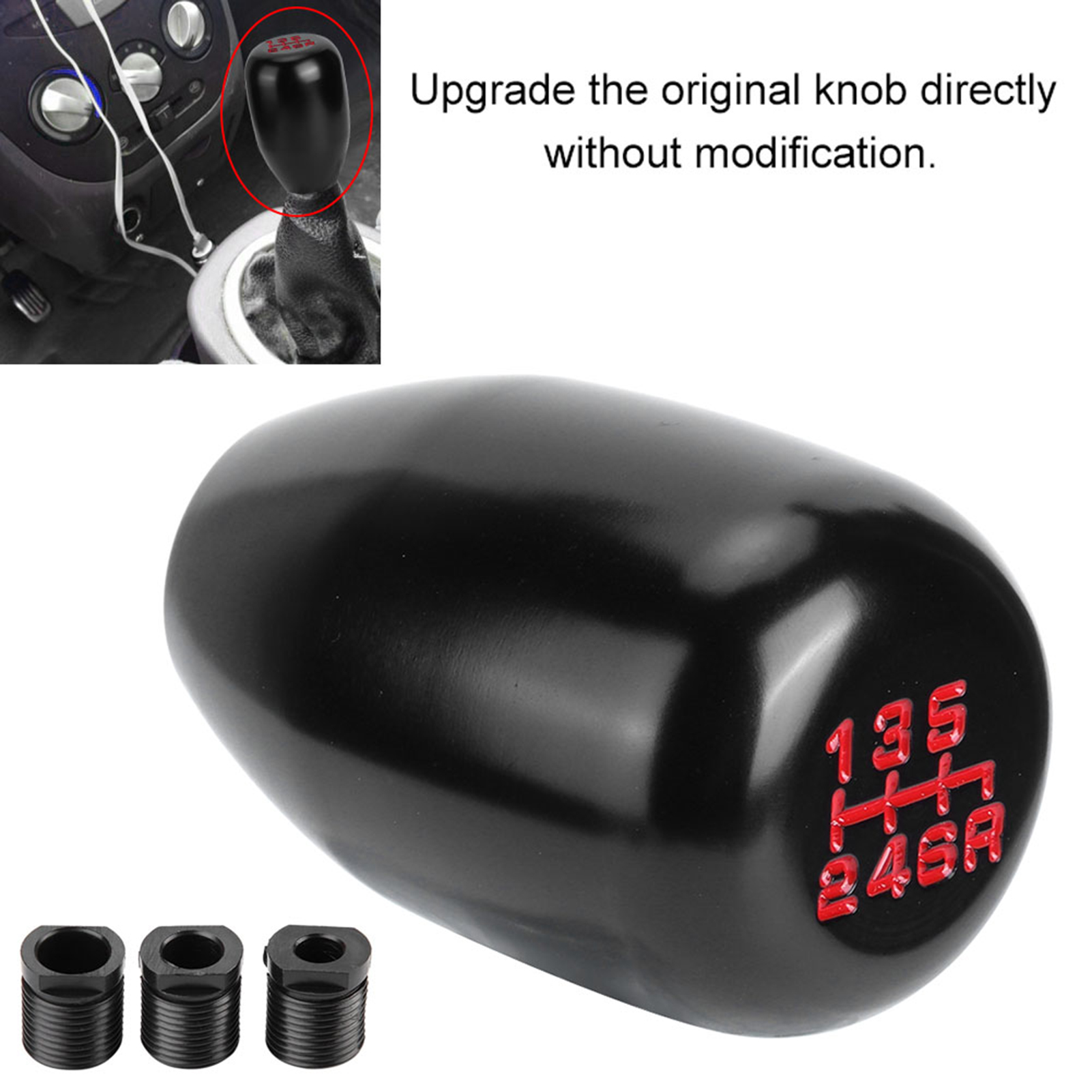 Gear Shift Knobs Car Universal Modification 6 Speed Manual Gear Stick Shift Shifter Lever Head