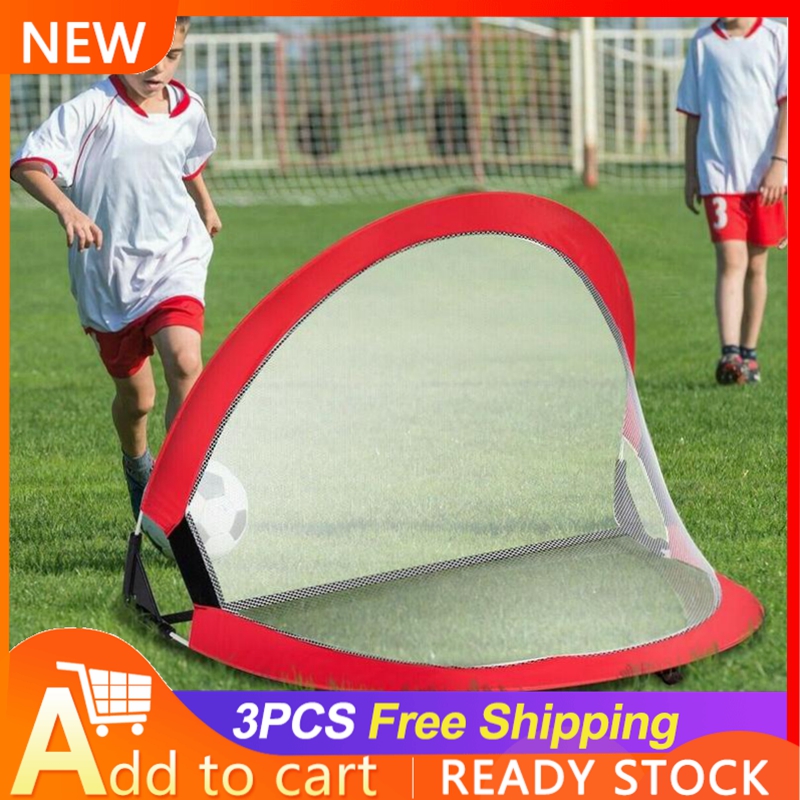 Ready Stock】Kids Portable Folding Up Football Soccer Goal Net Bag | Lazada Singapore