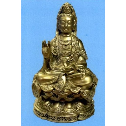 8 mẫu - tượng phật quán thế âm bồ tát ngồi 12cm giá ấn tống