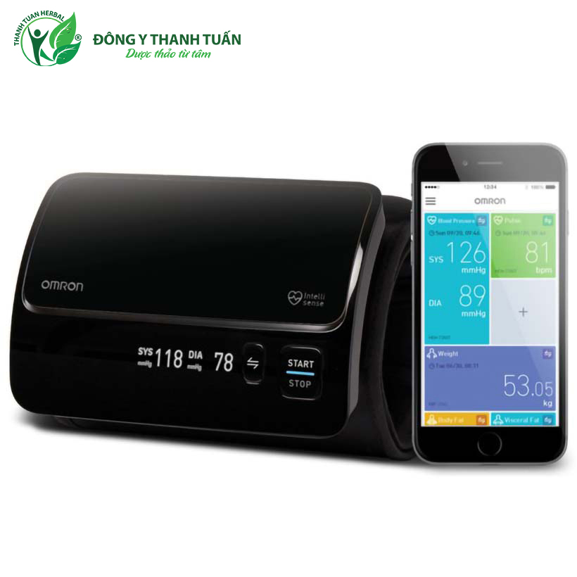 Máy đo huyết áp không dây omron hem 7600t siêu cao cấp - made in japan - bh 5 năm chính hãng