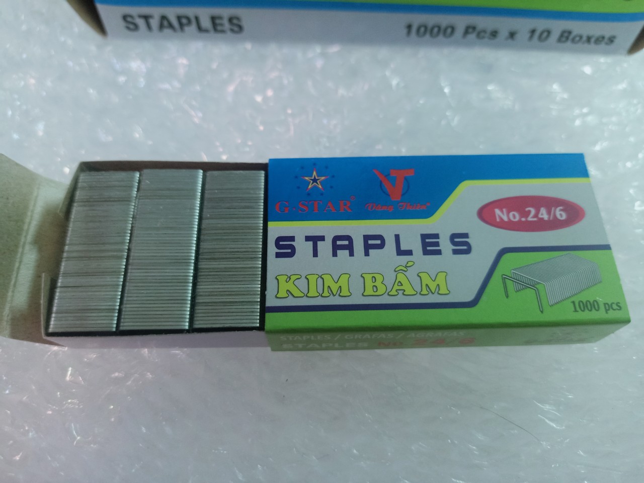 Combo 5 hộp kim bấm số 3 Gstar No.24/6 ( 1 hộp 1000 kim)