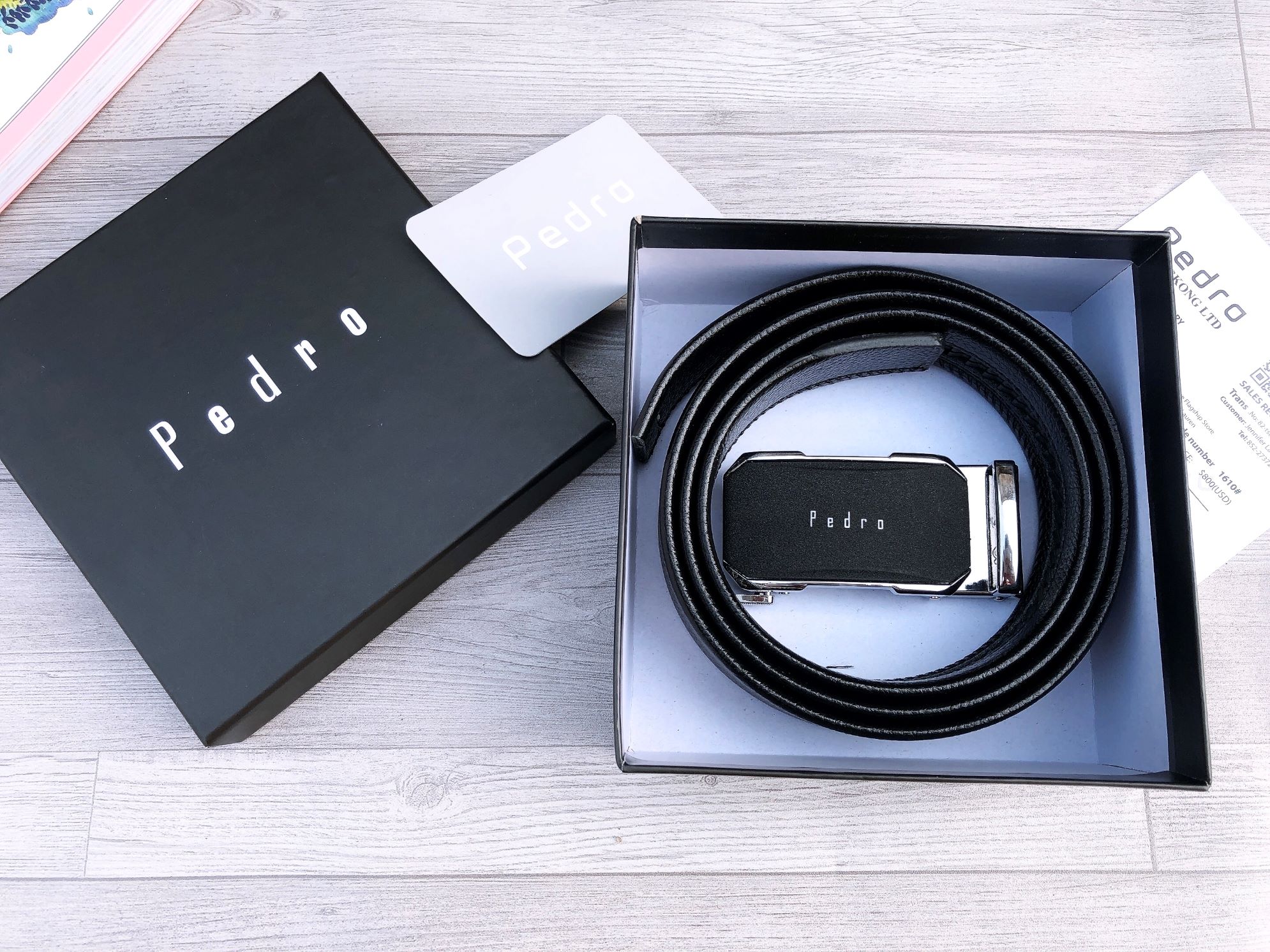 Thắt Lưng Da Nam Pedro Full Hộp, Thẻ