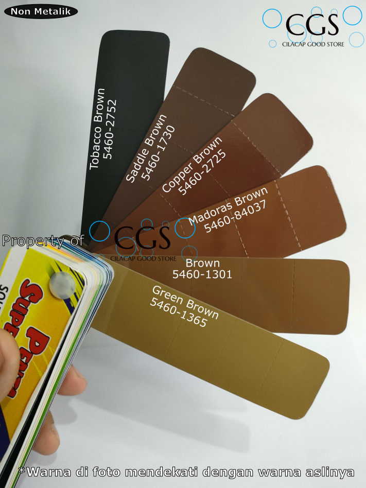 warna tobacco CAT PENTA TOBACCO BROWN 1Kg - cat coklat mobil - cat coklat toyota - cat  penta coklat - cat penta super gloss coklat - cat penta brown