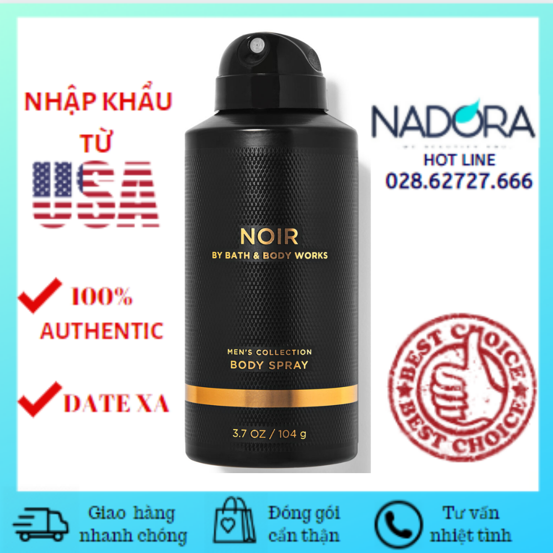 [HCM]Xịt Khử Mùi Dành Cho Nam Bath And Body Works - Noir Body Mist (104g)