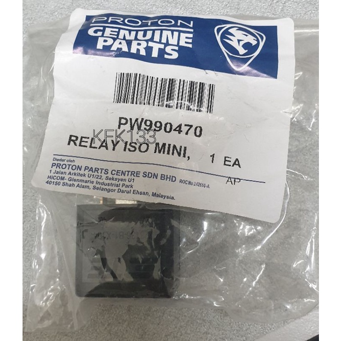 original RELAY(FAN,AIRCOND RELAY)PROTON SAGA BLM,FL,FLX,SAVVY,SAGA VVT