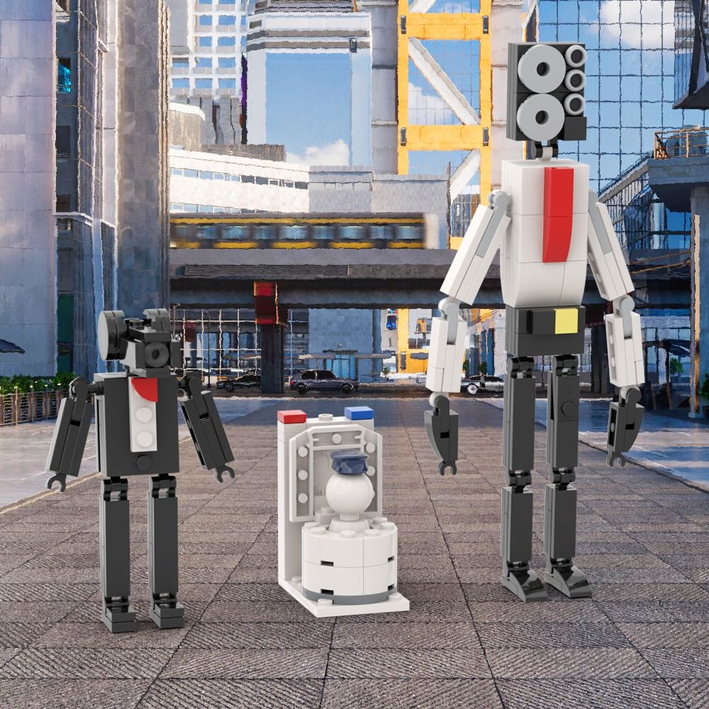 LOVEYOUG Removable Heavy Strategic er Model Plastic Model Speakerman Titan Model Intelligence Development Toy DIY Building Toys Toy for Children