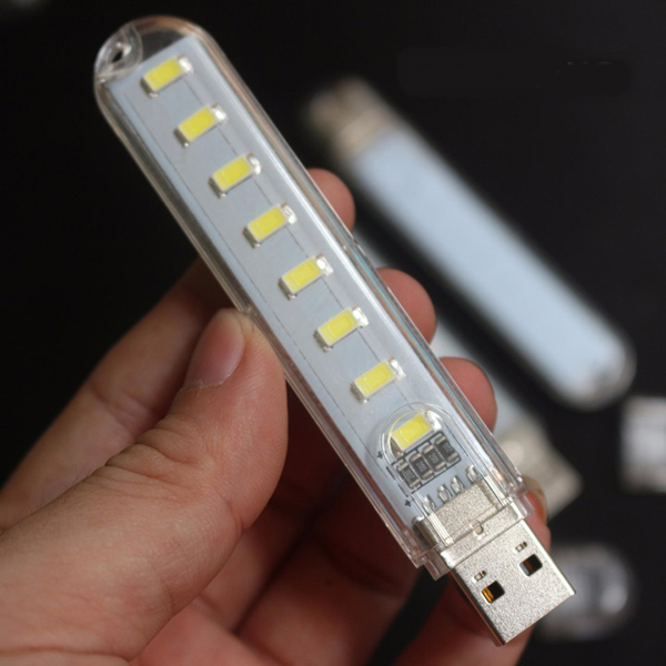 Thanh Đèn Led 8 Bóng Cổng USB