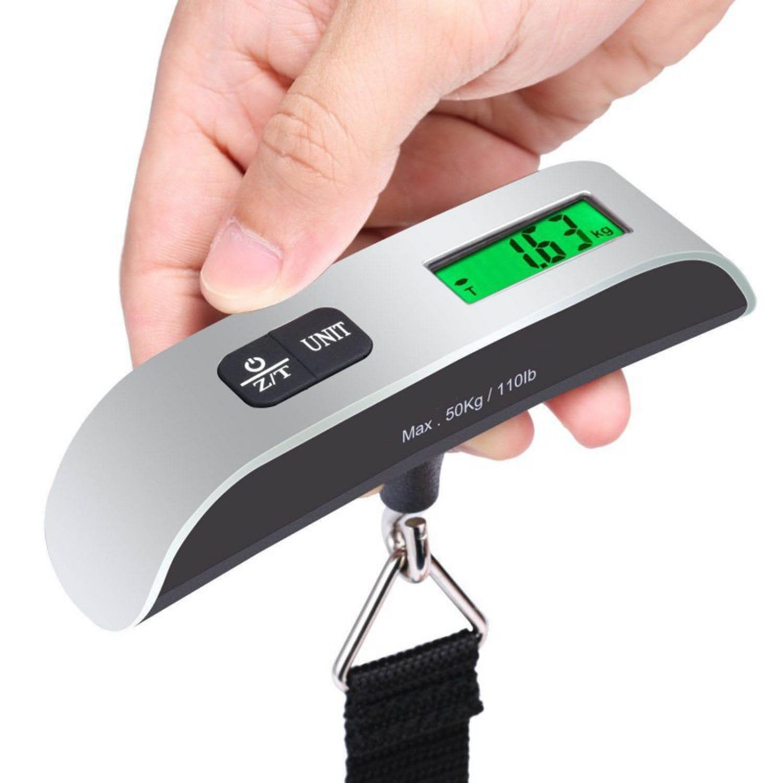 BNWEAR Electronic Weight Digital Scale 110lb /50kg Hanging Weighting Scale with Weight Hook Mini Handheld for Suitcase Outdoor Home Travel Bag Farm