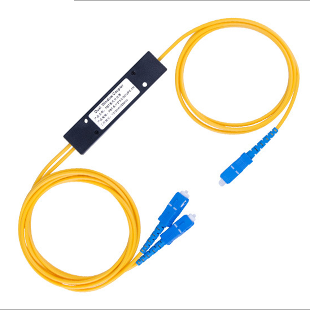【VogueVenture】2m Ftth SC UPC 1X2 PLC Singlemode Fiber Optical Splitter FBT Optical Coupler 1X2 Fiber Optical Splitter. 
