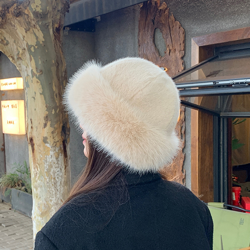 Fluffy%20Faux%20Fur%20Bucket%20Hat%20For%20Women%20Luxury%20Plush%20Fisherman%20Hat%20Warm%20Winter%20Hat%20Thicken%20Cold%20Snowy%20Day%20Panama%20Cap%20BOYUAN%20-%20Image%204