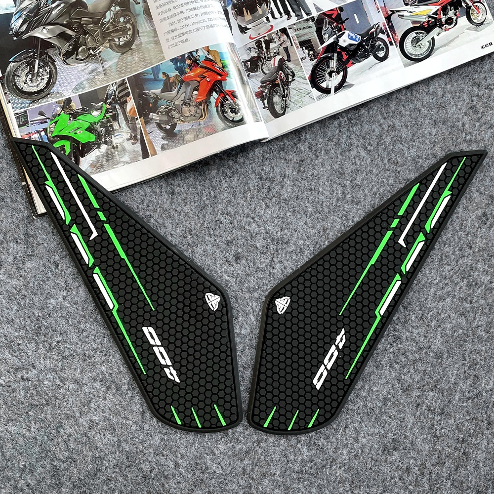 For 19-23 New Style Kawasaki Ninja 400 Fuel Tank Modified Sticker Motorcycle Motor Bike Side Body Fuel Tank Pad Decal Accessories