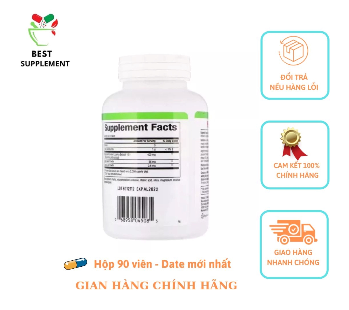 Hỗ trợ dạ dày Chiết xuất Cam Thảo Licorice Root Extract