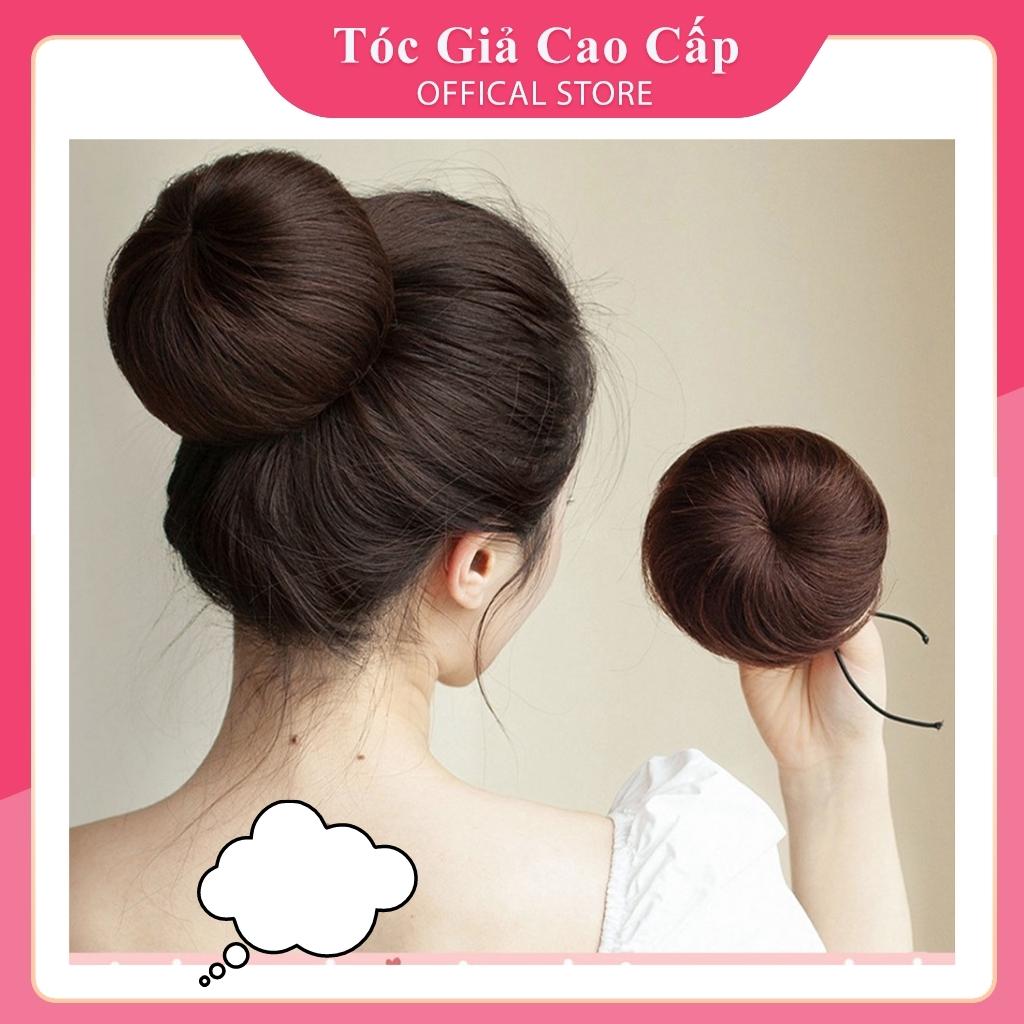 Tóc giả búi ❤️FREESHIP❤️ Tóc búi tròn củ tỏi dành cho nữ đẹp