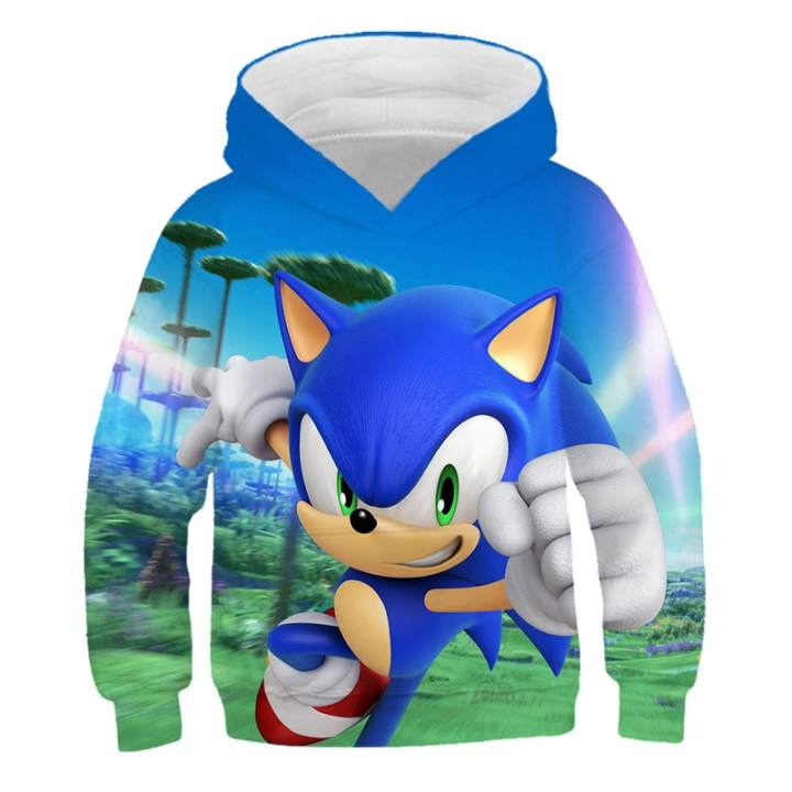 sonic the hedgehog zip up hoodie