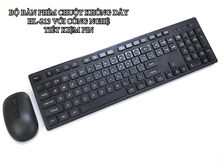 Bộ bàn phím chuột không dây HUYLONG HL-213 với công nghệ tiết kiệm pin thumbnail