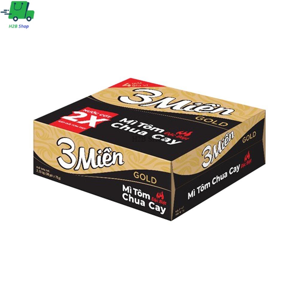 Mì Ba Miền Gold Thùng 30gói x 75g