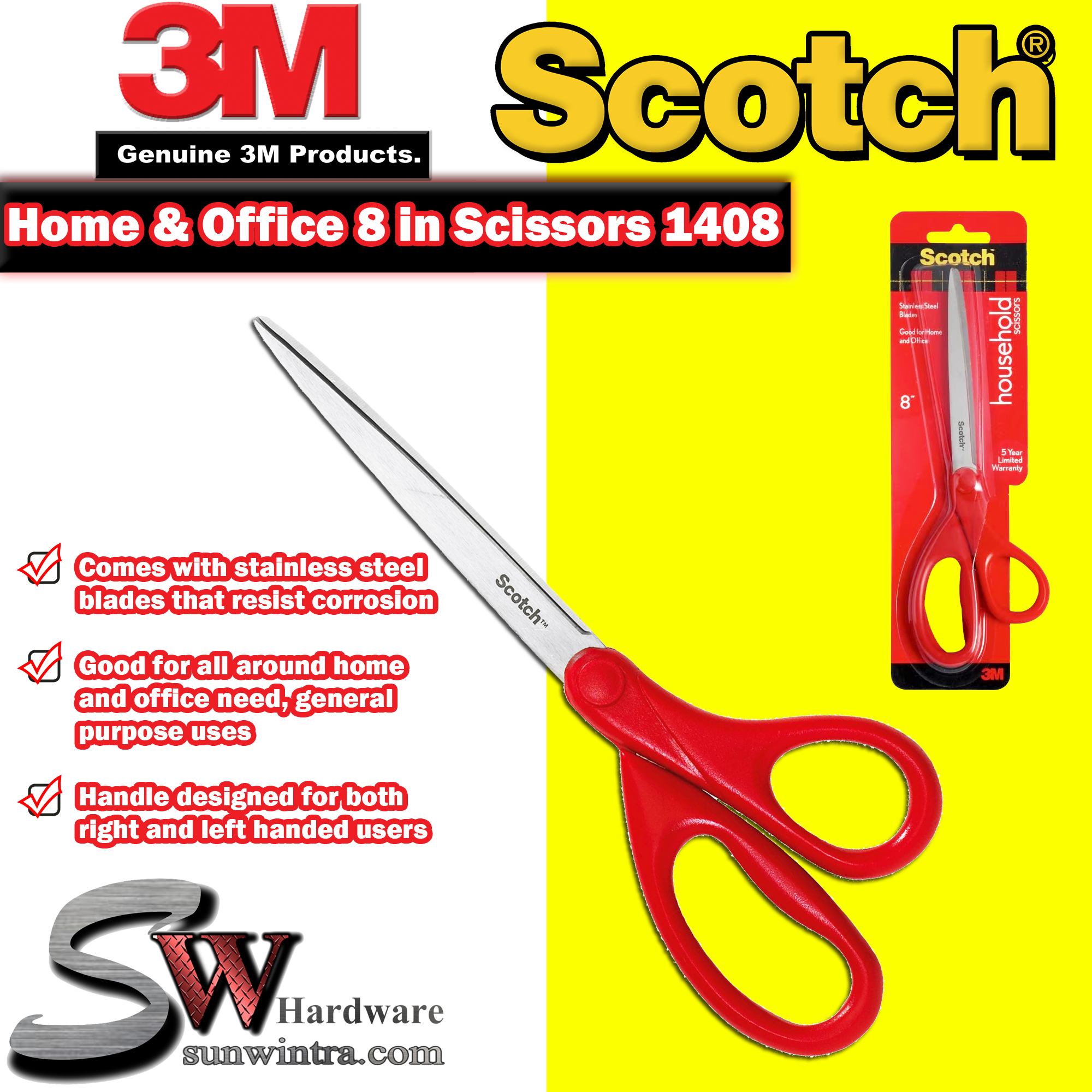 Scotch Scissor, Home & Office, 8 Inch
